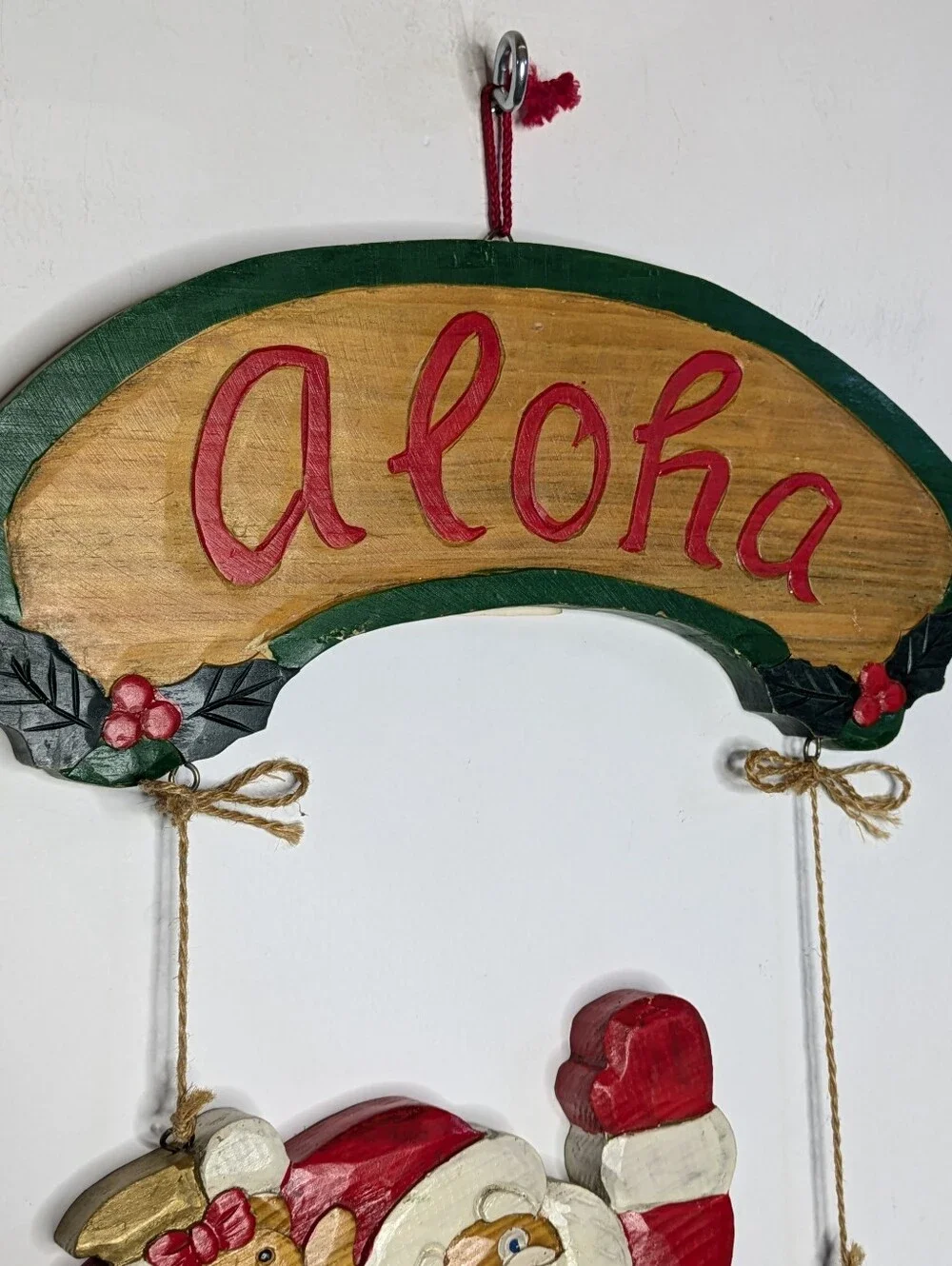 Vintage wooden red